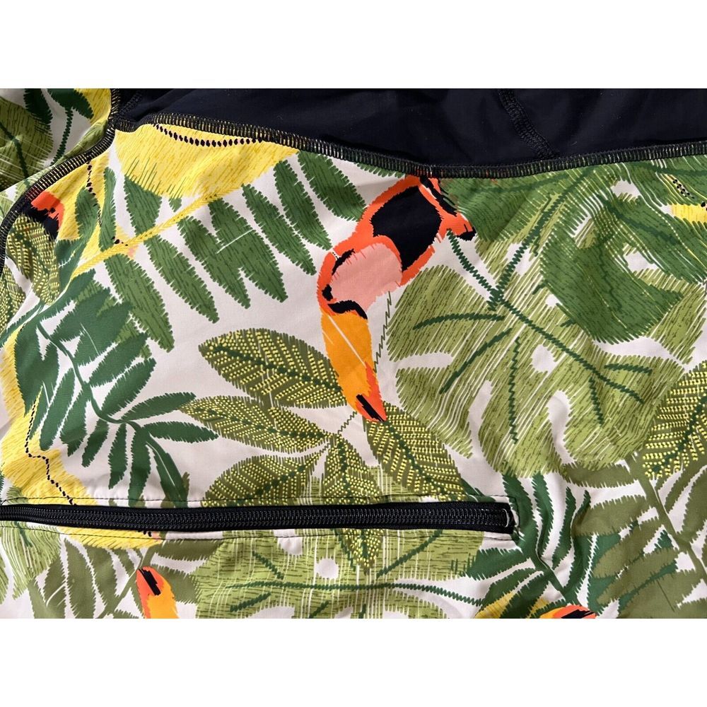 Duluth Women's Long Sleeve Swimsuit Size 14 Tropical Suit Rash Guard Surf Suit - Picture 7 of 11